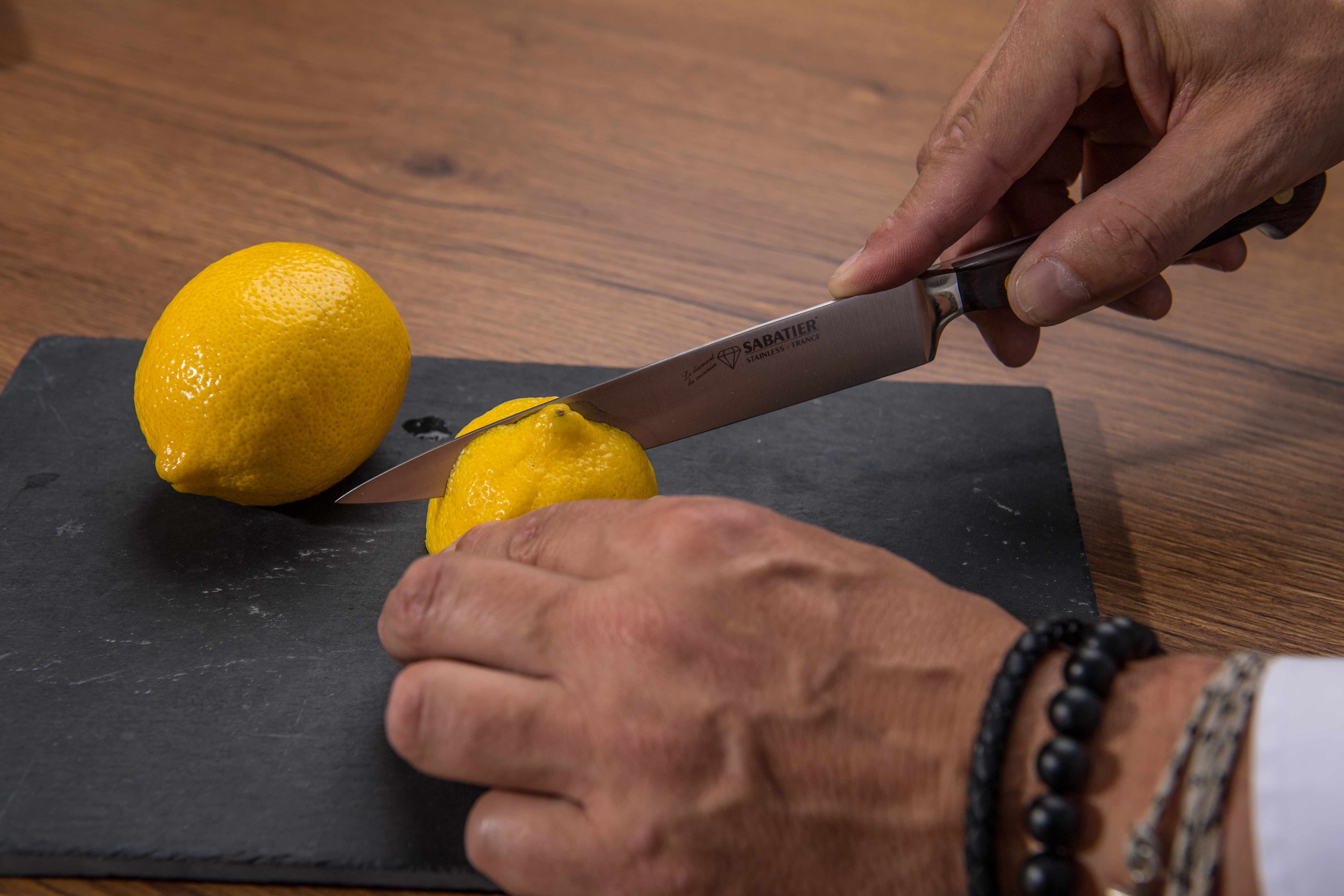 Couteau tranchelard - SABATIER Diamant - Citron